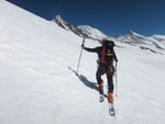 Verso il Wetterhorn, sullo sfondo il Gross e Hinter Fiescherhorn