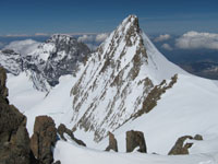 Gross Fiescherhorn e sullo sfondo l'Eiger